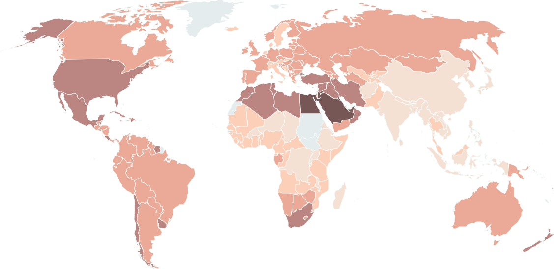 Body Weight, Physical Activity, Diet & Alcohol | The Cancer Atlas